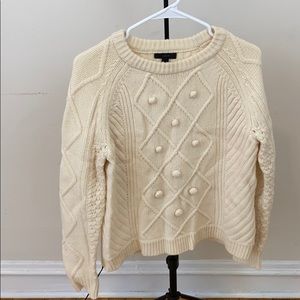 Jcrew White Sweater